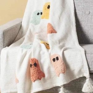 NWT Rachel Zoe Ghost Blanket in Rainbow Color-way
